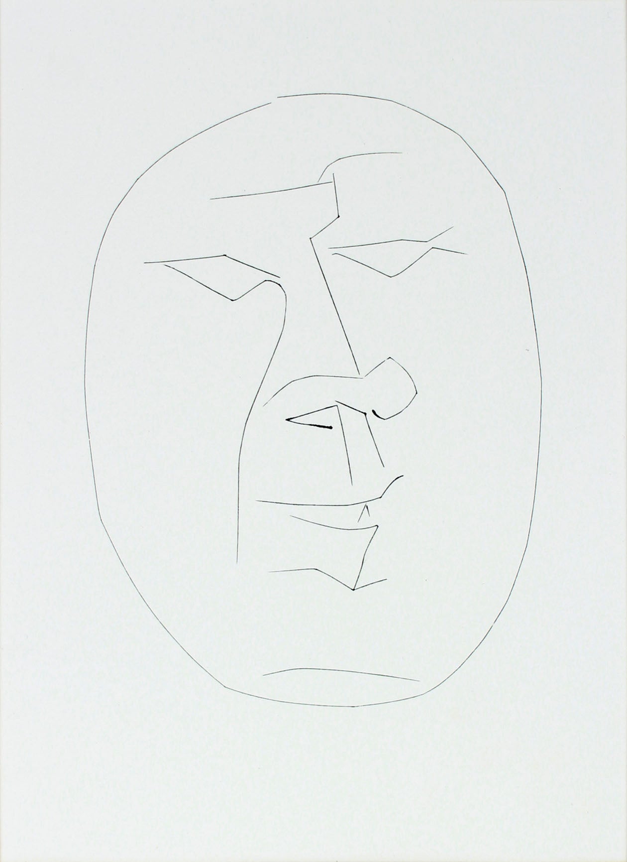 Self-Portrait from <i>Carmen</i> Series <br>1949 Engraving <br><br>#B1121