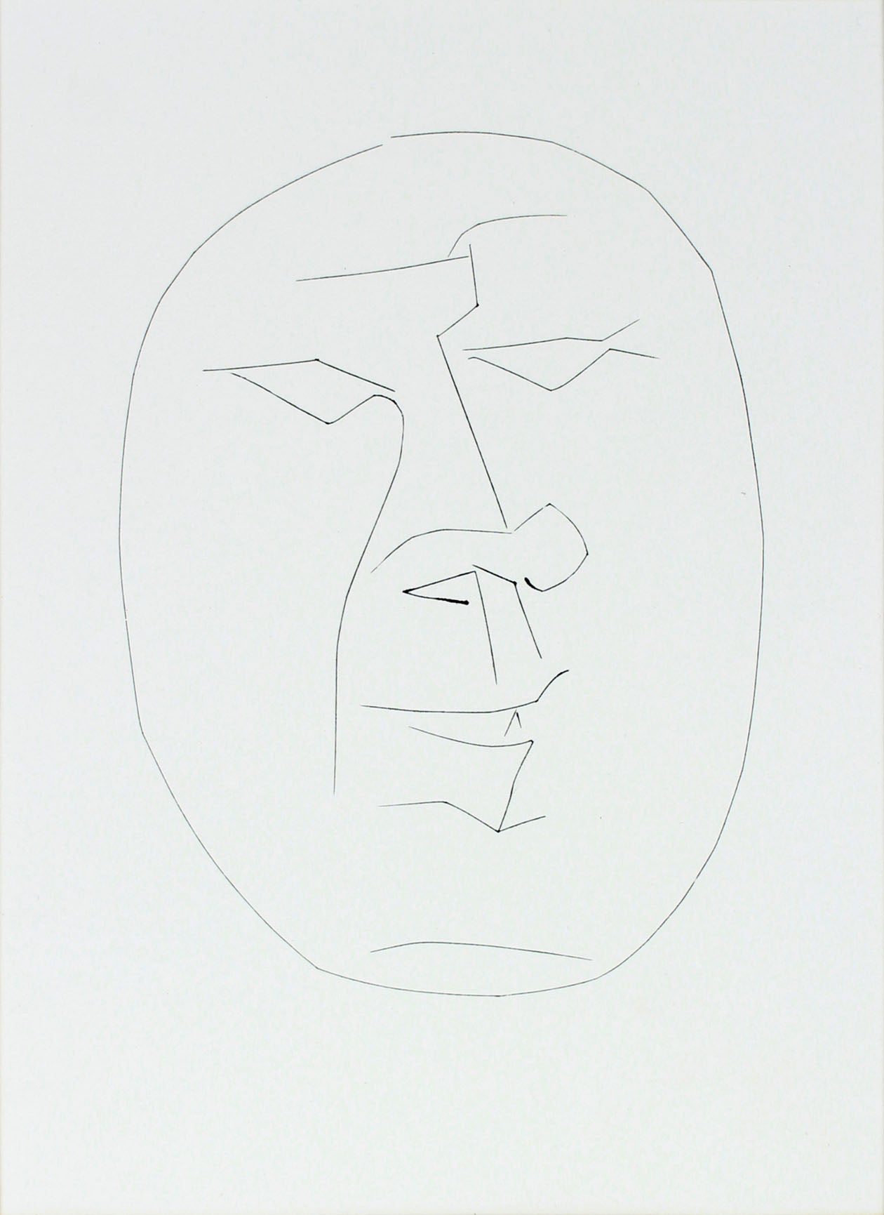 Self-Portrait from <i>Carmen</i> Series <br>1949 Engraving <br><br>#B1121