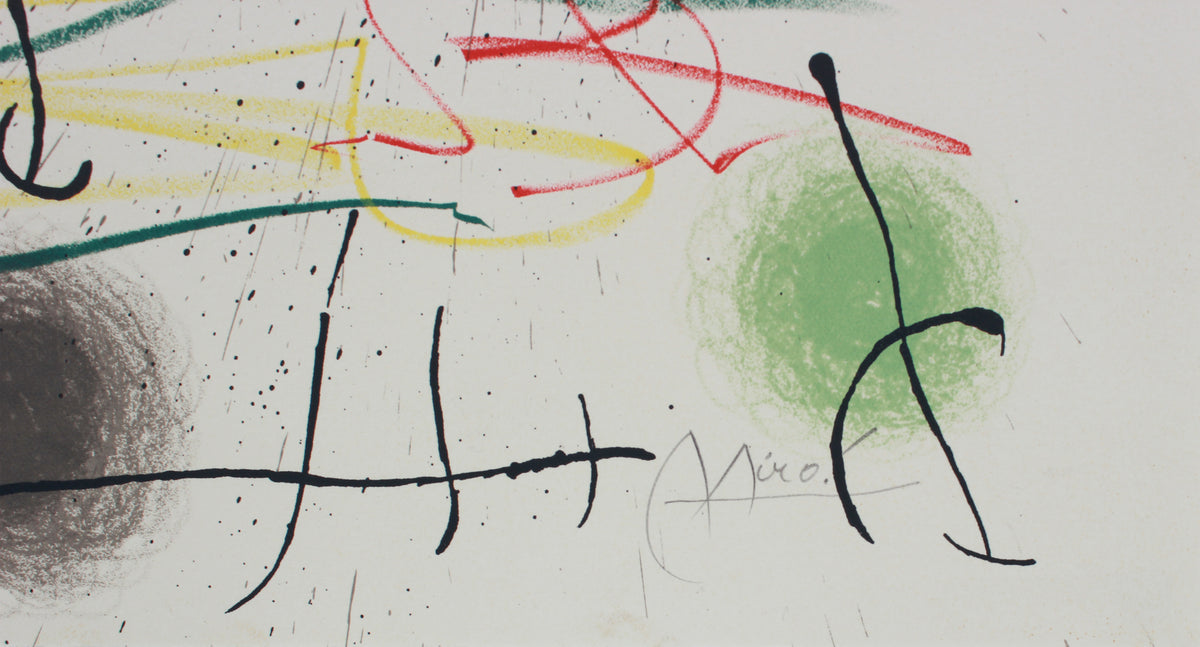 Plate 2 From <i>Quelques fleurs pour des amis (Some Flowers for Friends)</i> <br>1964 Color Lithograph <br><br>#B1124