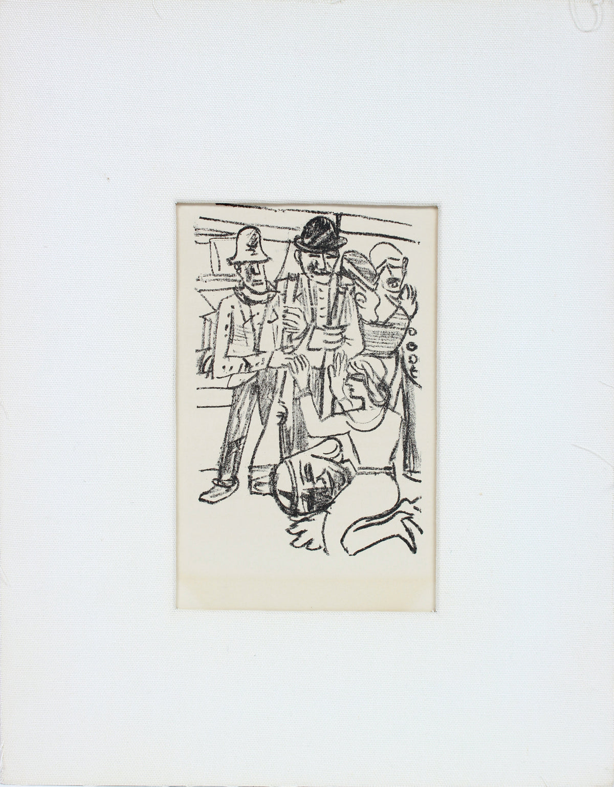 From Lackner's <i>Der Mensck 1st Kein Haustier</i>, 1037 <br>1967 Lithograph <br><br>#B1266