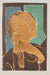 Serene Modernist Portrait <br>1960 Lithograph <br><br>#B1273
