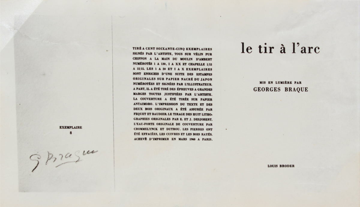 <i>Fleurs</i> From <i>Le tir à l'arc</i> <br>1960 Lithograph <br><br>#B1282