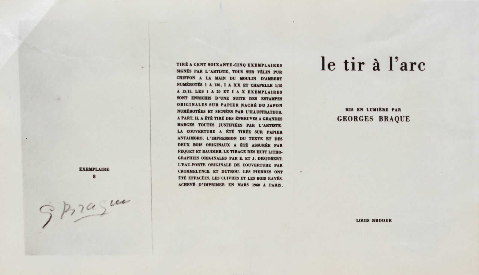 <i>Fleurs</i> From <i>Le tir à l'arc</i> <br>1960 Lithograph <br><br>#B1282