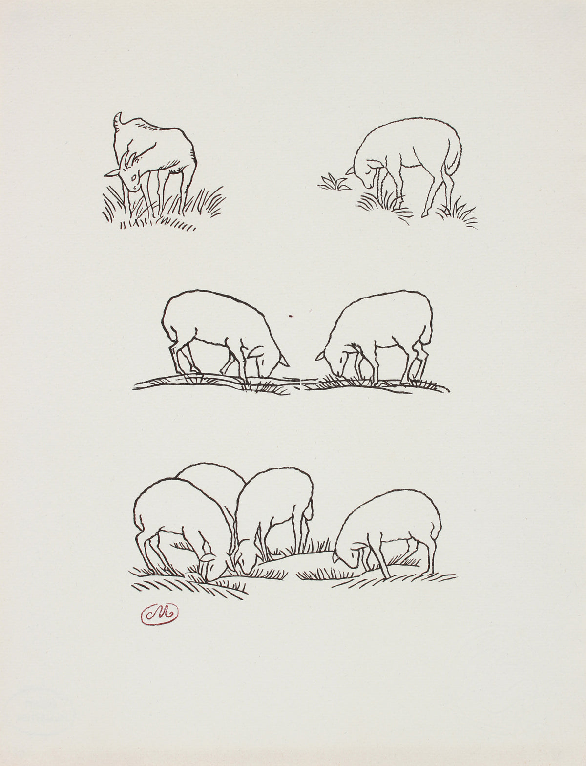 <i>Les Géorgiques de Virgile (The Georgics of Virgil)</i> Series <br>1937-44 Wood Engraving <br><br>#B1287