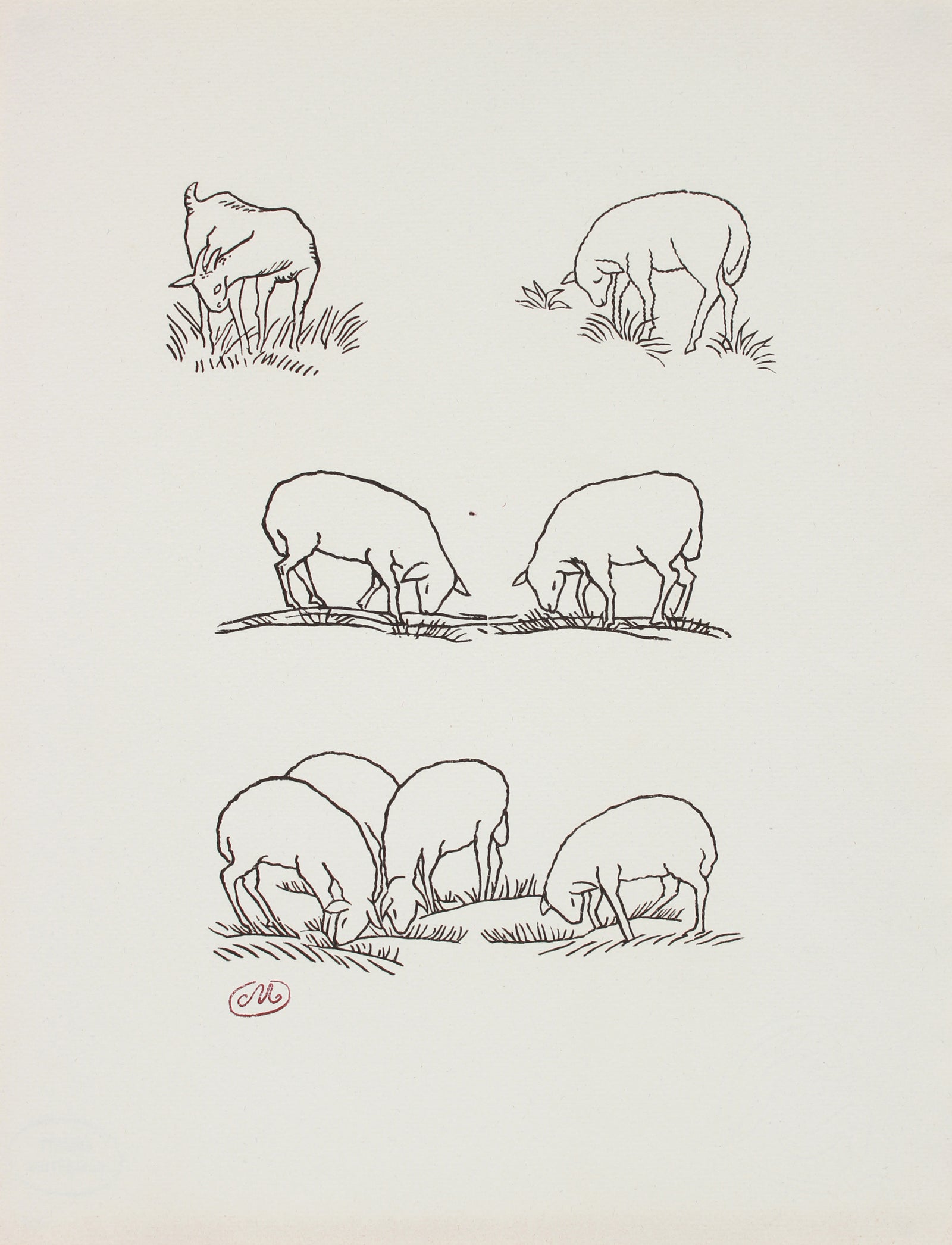 <i>Les Géorgiques de Virgile (The Georgics of Virgil)</i> Series <br>1937-44 Wood Engraving <br><br>#B1287