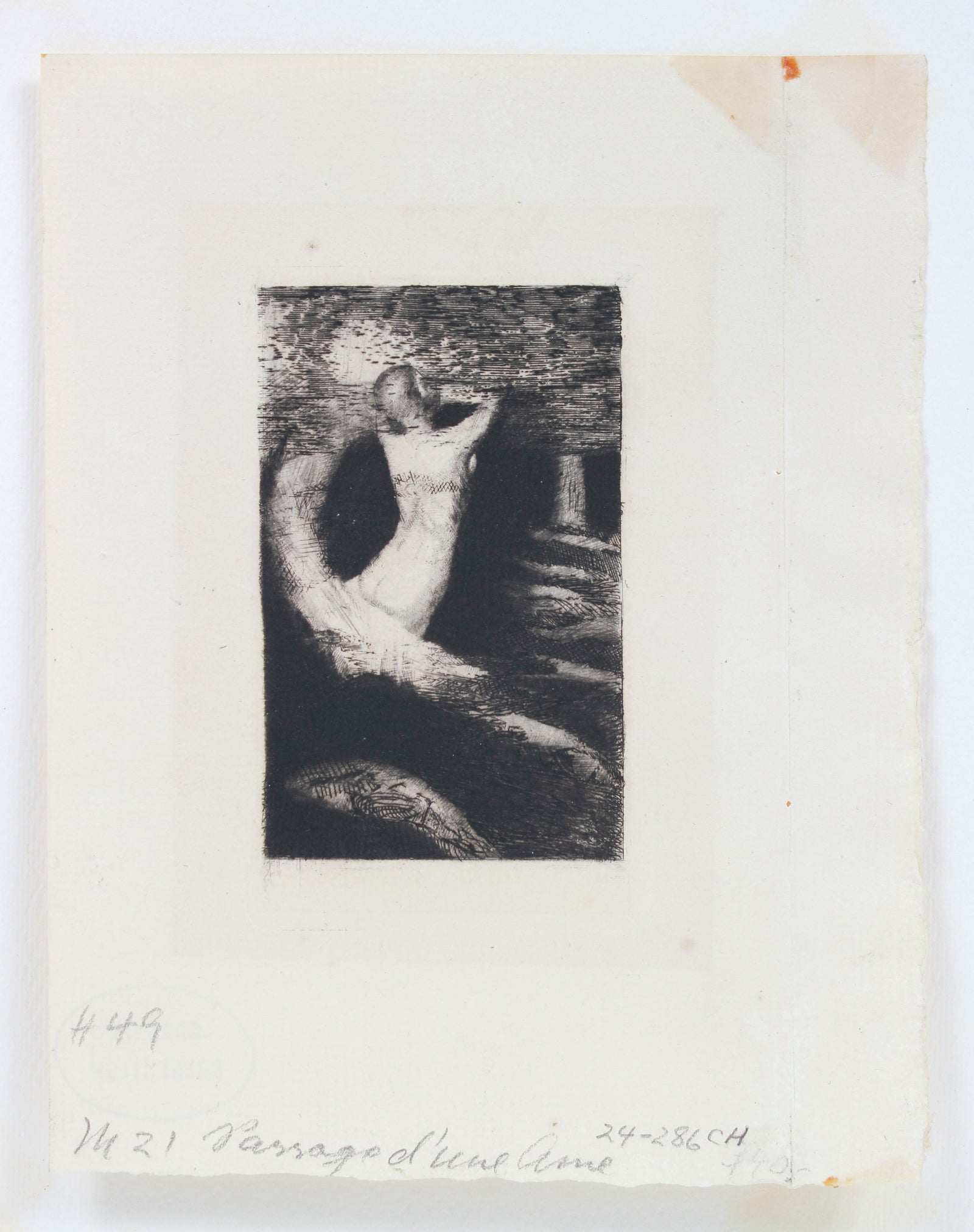 <i>Passage d'une âme (Passage of a Spirit)</i> <br>1981 Etching <br><br>#B1290