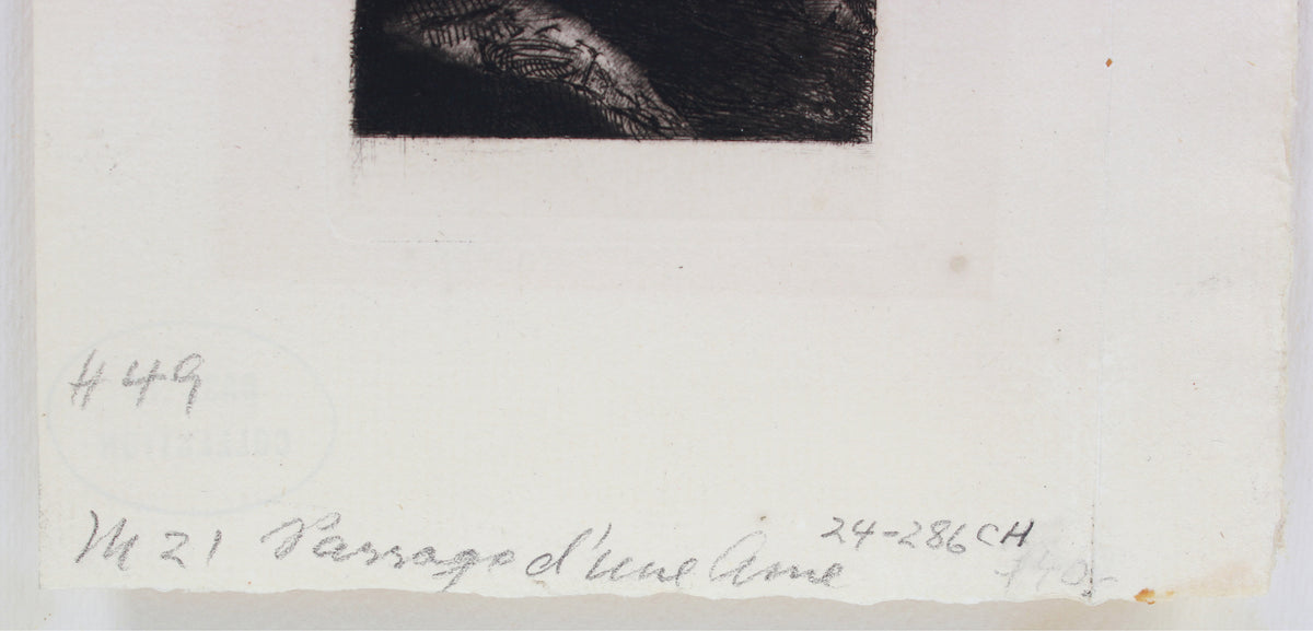 <i>Passage d'une âme (Passage of a Spirit)</i> <br>1981 Etching <br><br>#B1290