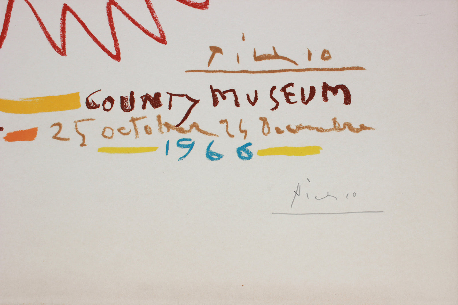 <i>60 Years of Graphic Works: LACMA</i> <br>1966 Color Lithograph <br><br>#B1306