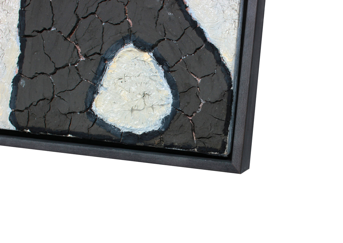 <i>Dialogue with the Feminine</i> <br>2020 Oil Painting & Clay Collage <br><br>#B1350