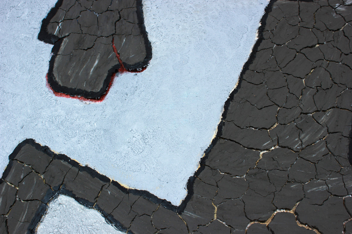 <i>Dialogue with the Feminine</i> <br>2020 Oil Painting & Clay Collage <br><br>#B1350