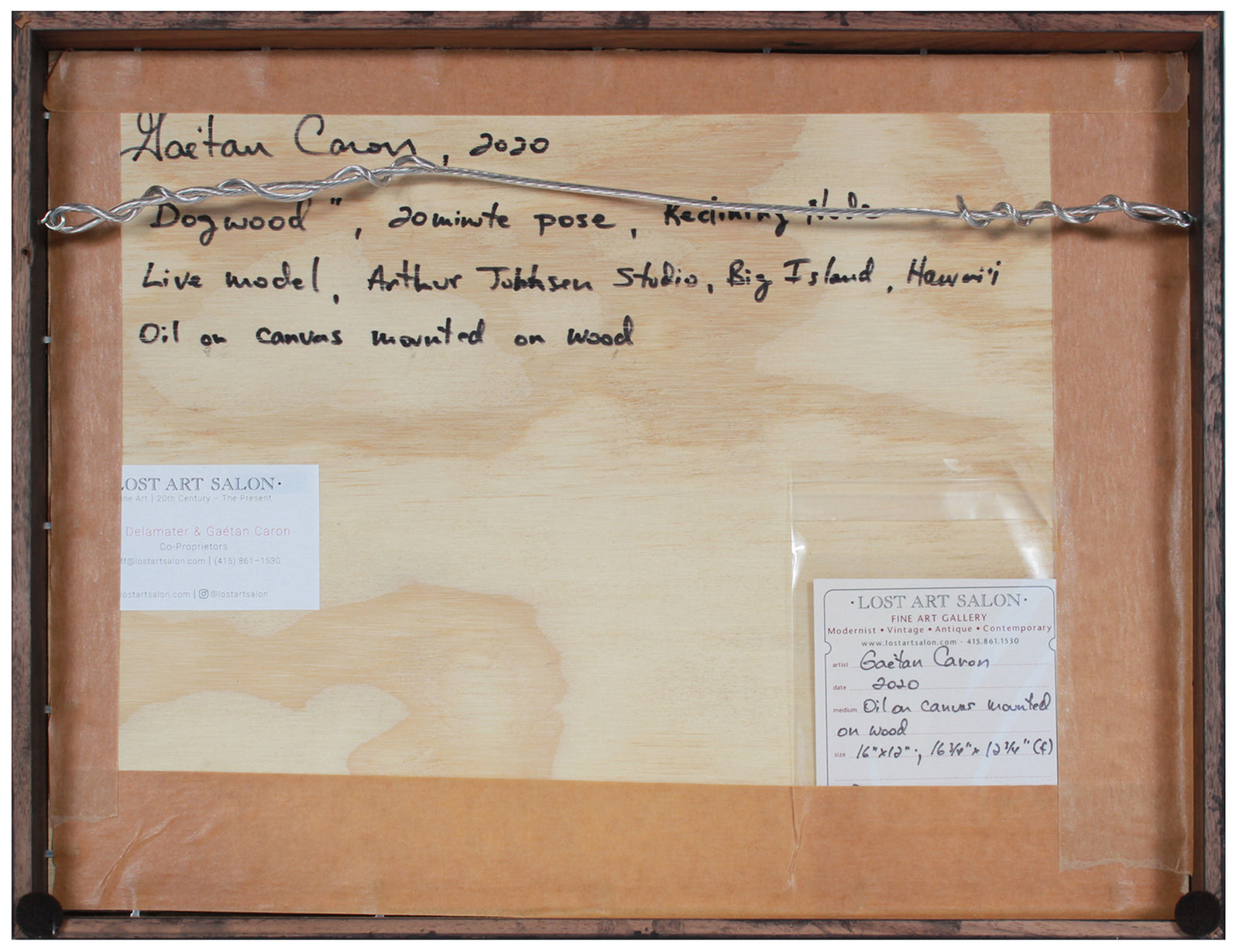 <i>Dogwood</i> <br>2020 Oil on Canvas Mounted to Board<br><br>#B1385