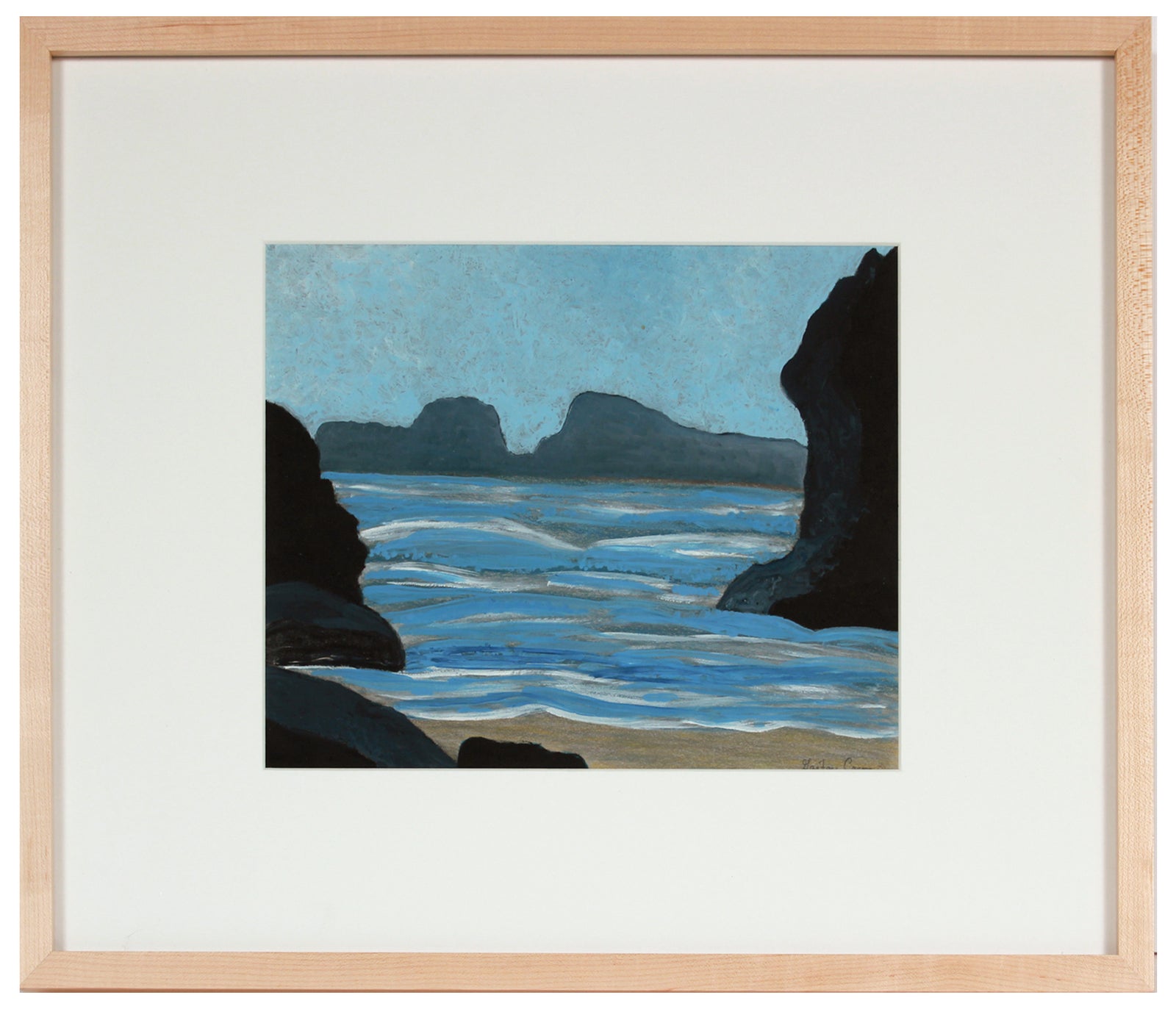 <i>Marin Headlands</i> <br>2020 Oil & Colored Pencil <br><br>#B1397