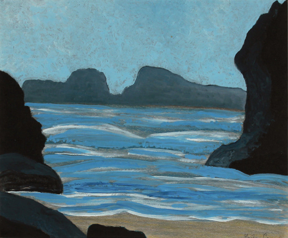 <i>Marin Headlands</i> <br>2020 Oil & Colored Pencil <br><br>#B1397