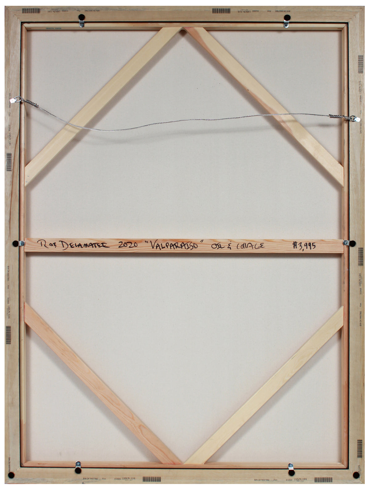 <i>Valparaiso</i> <br>2020 Oil & Collage<br><br>#B1466