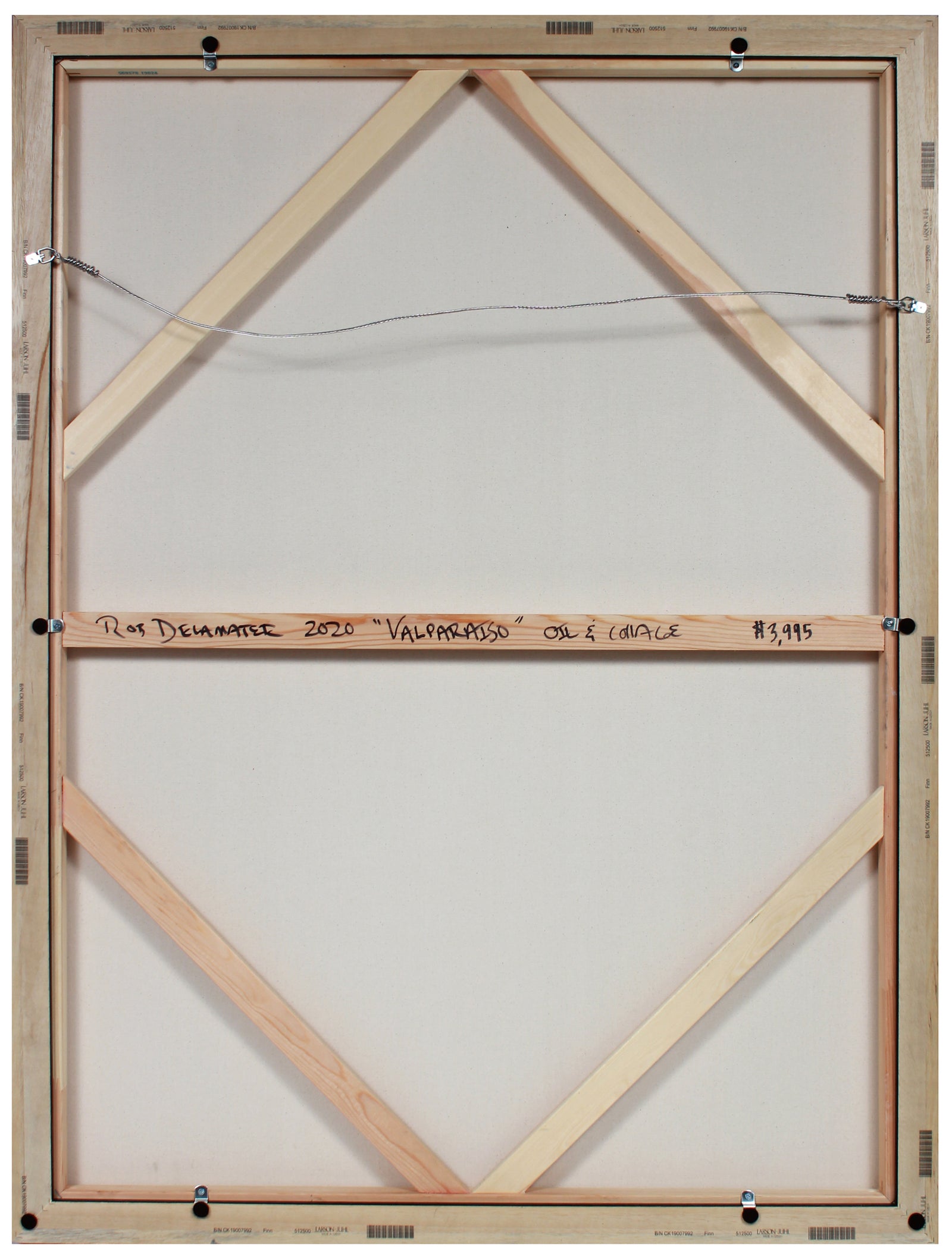 <i>Valparaiso</i> <br>2020 Oil & Collage<br><br>#B1466