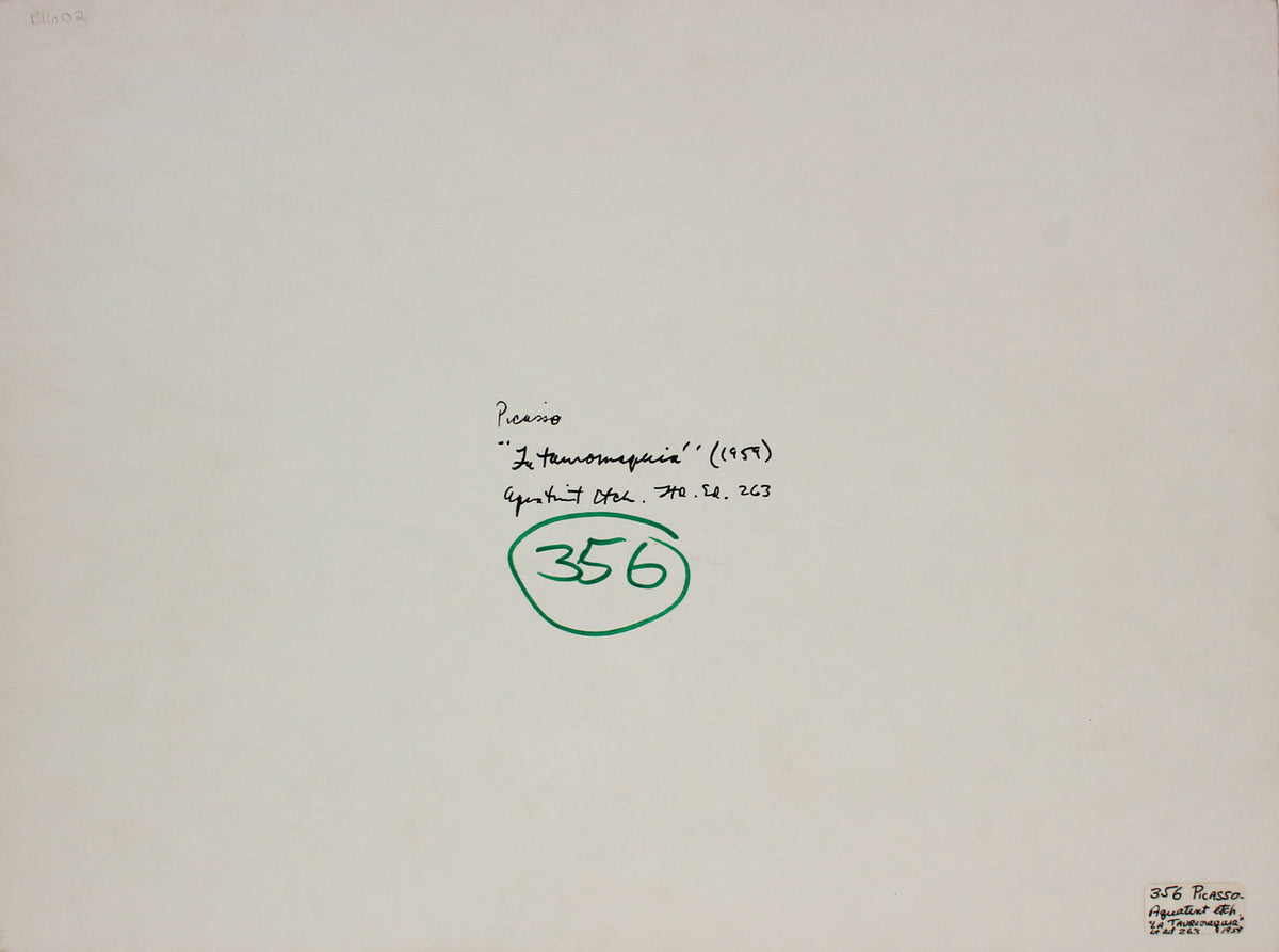 From <i>La Tauromaquia</i> <br>1959 Aquatint <br><br>#B1602