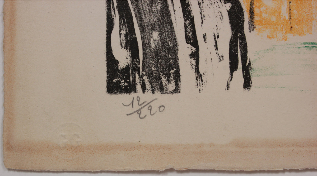 <i>Anemones</i> <br>Early-Mid 20th Century Color Lithograph <br><br>#B1616