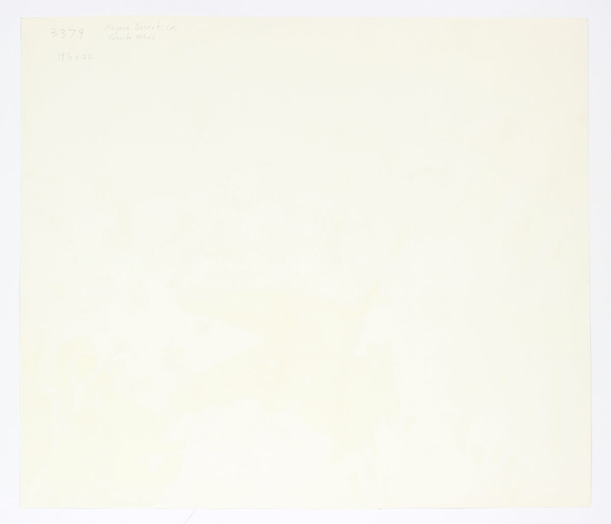 <I>Mojave Desert, CA Granile Mountains</I> <br>20th Century Watercolor<br><br>#B1928