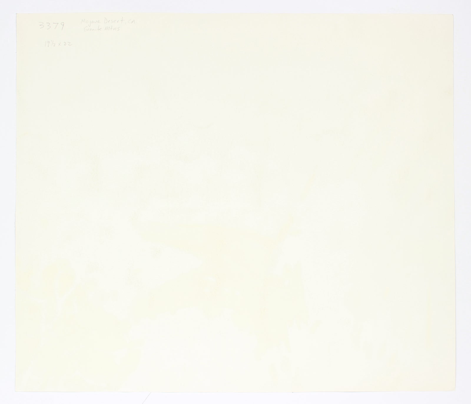 <I>Mojave Desert, CA Granile Mountains</I> <br>20th Century Watercolor<br><br>#B1928