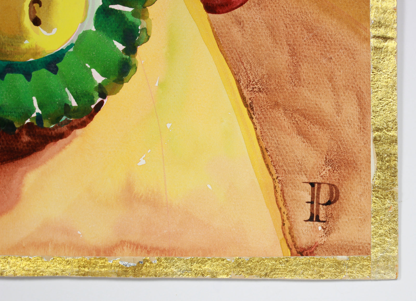 View From the Table Still Life <br>20th Century Watercolor <br><br>#B1932