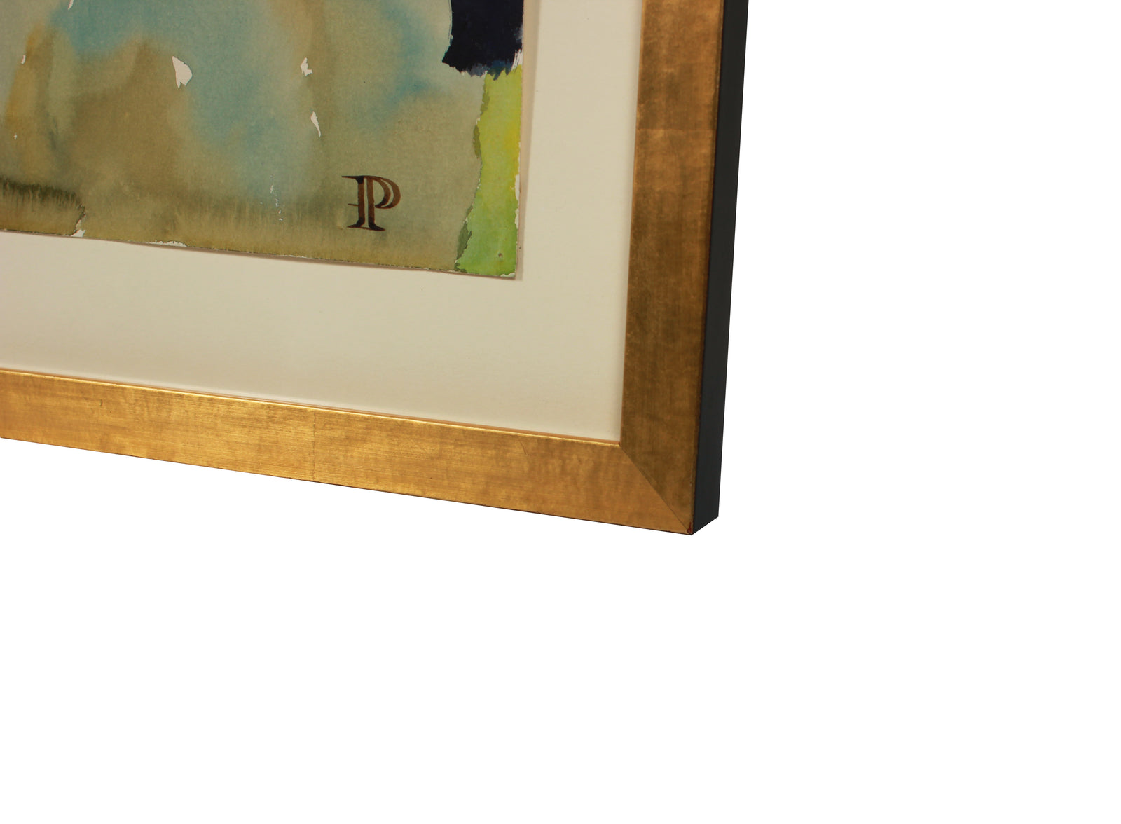 View of the Coast, Europe <br>1964 Watercolor <br><br>#B1989