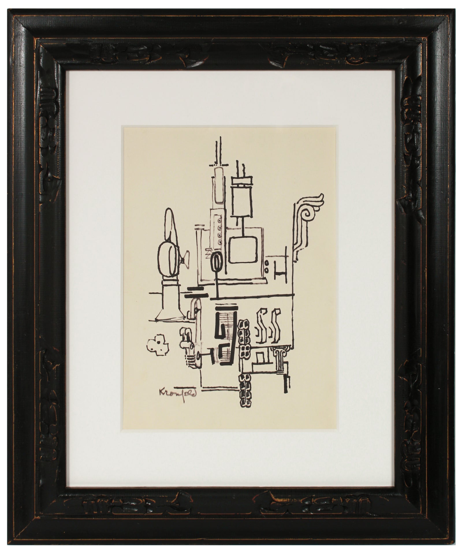 Fantastical Architecture <br>1960s Ink <br><br>#B2015