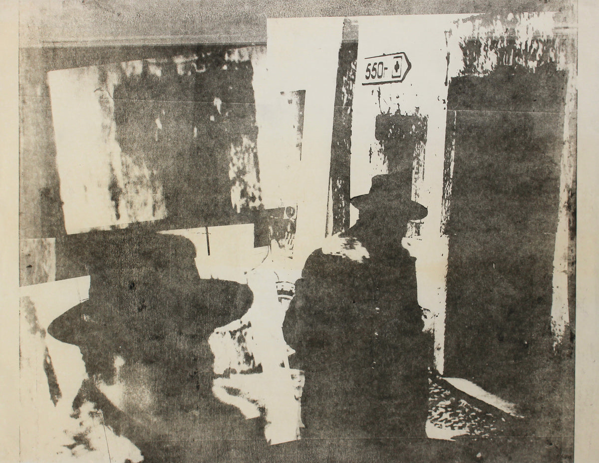 Men in Black Hats <br>20th Century Serigraph <br><br>#A0894