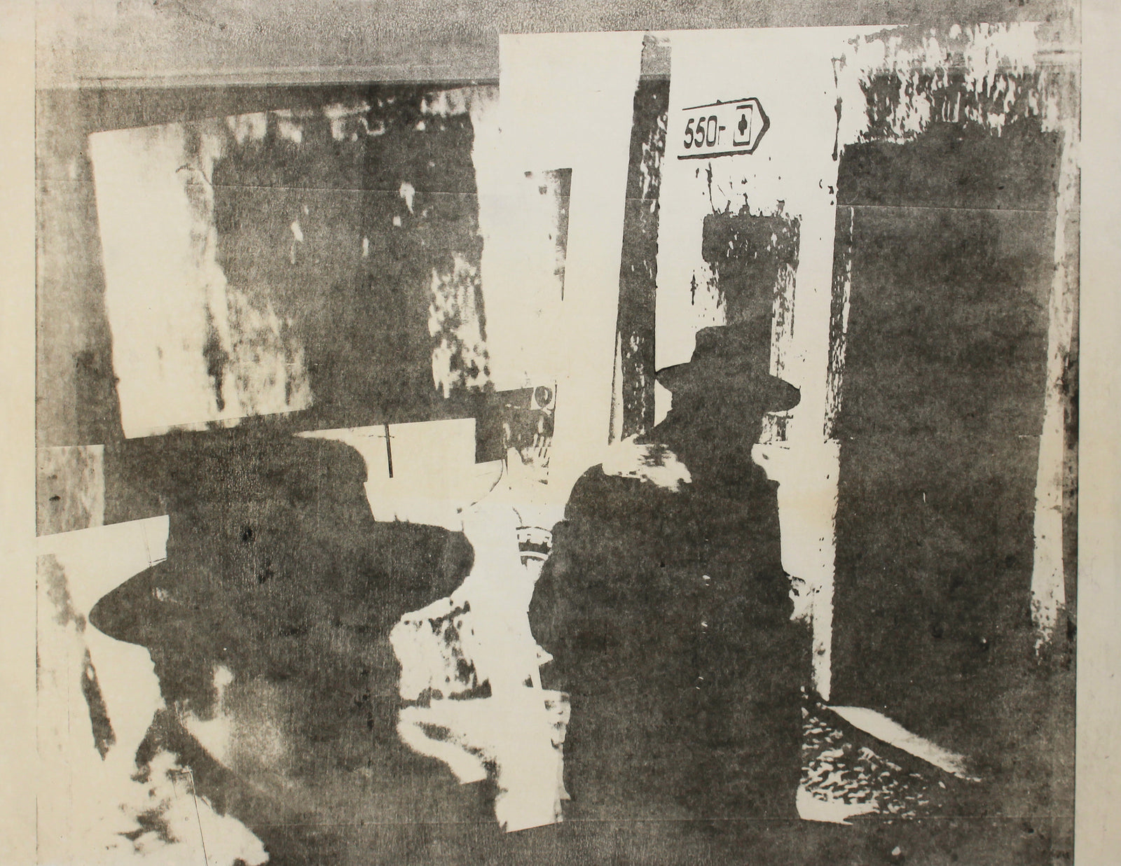 Men in Black Hats <br>20th Century Serigraph <br><br>#A0894