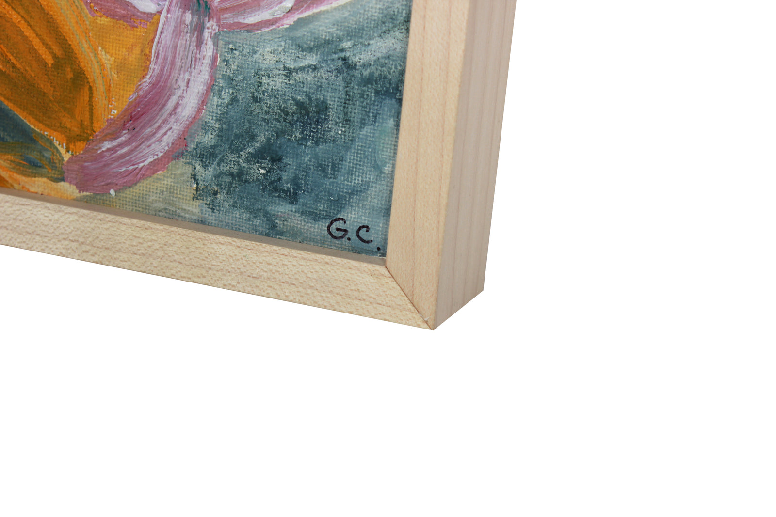 <i>Pink Orchid </i> <br>2020 Oil on Canvas Mounted to Board <br><br>#B2029