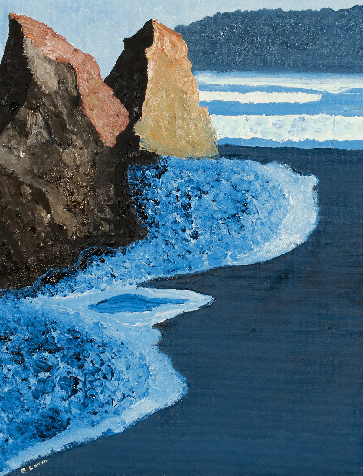 <i>Water Dragons</i> <br>2020 Oil on Canvas <br><br>#B2040