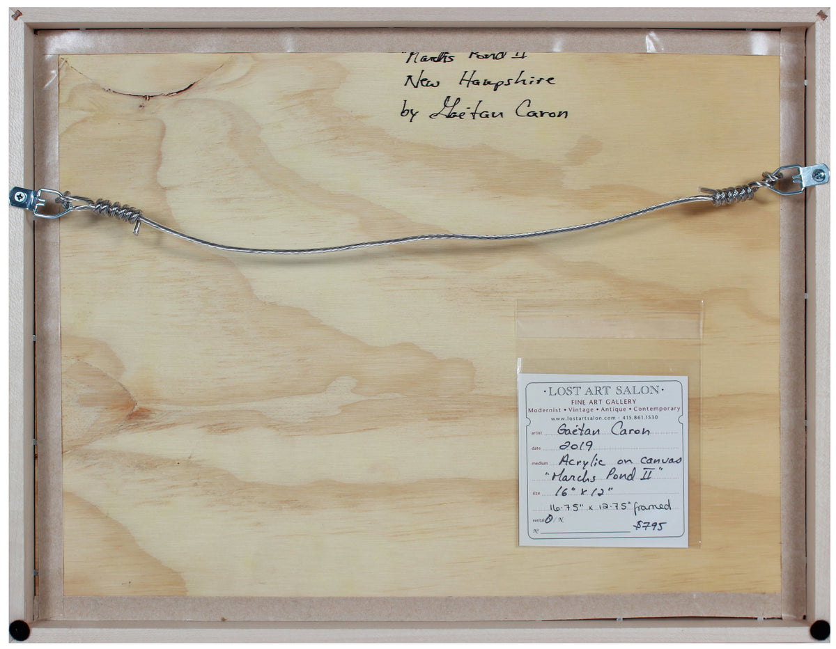 <i>Marchs Pond II, New Hampshire</i> <br>2019 Acrylic on Canvas<br><br>#B2049