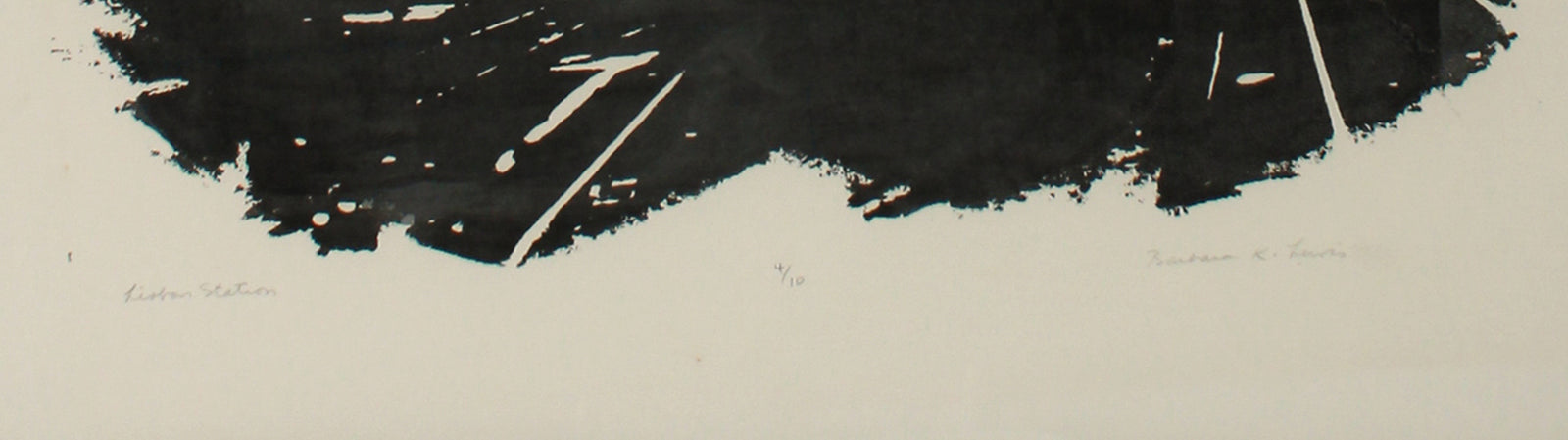 <i>Lisbon Station</i> <br>1971 Silkscreen <br><br>#B2134