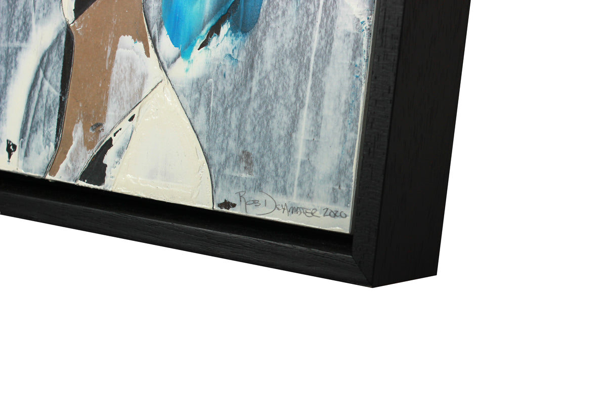 <i>Cascade</i><br>2020 Oil and Collage on Wood Board<br><br>#B2163