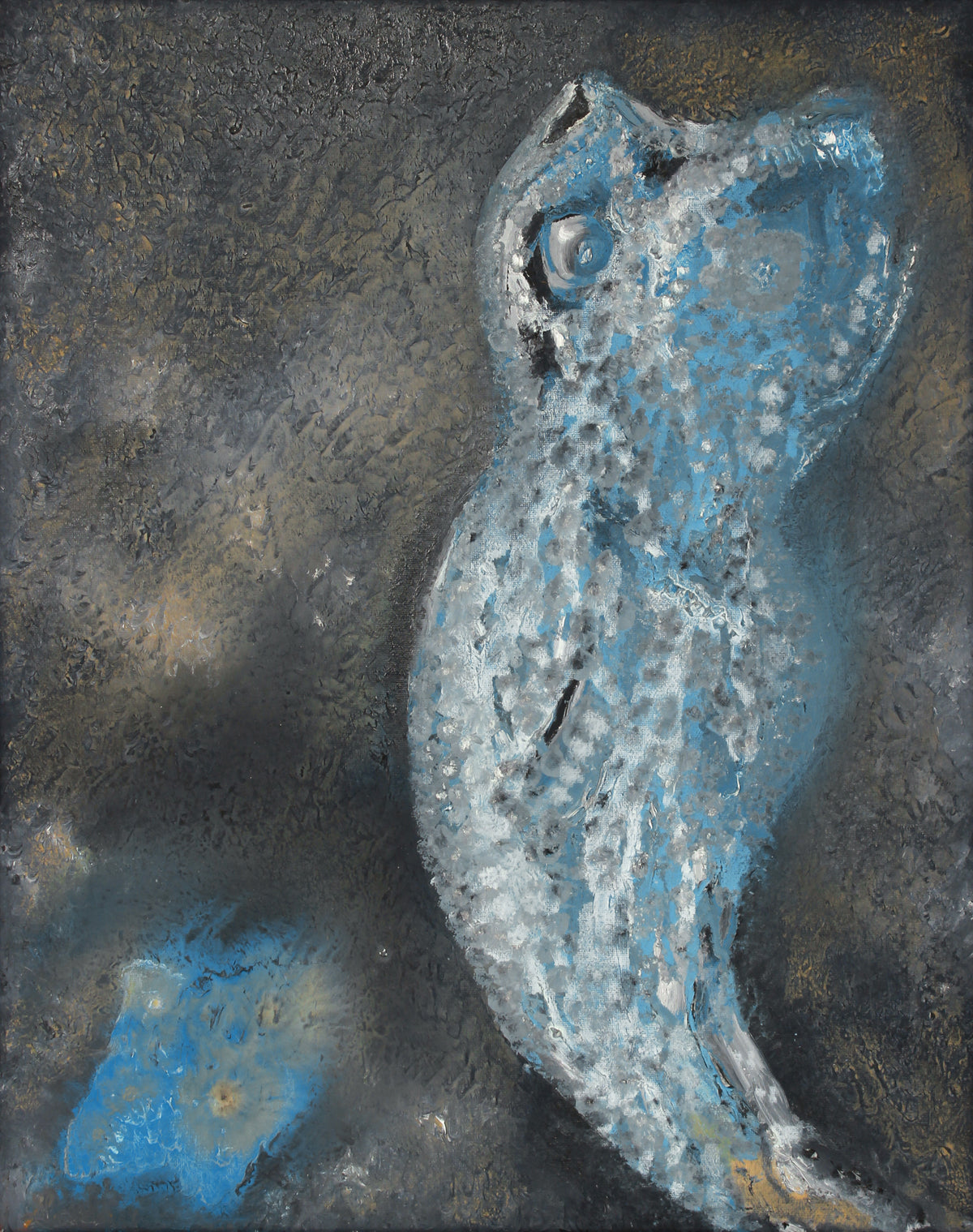 <i>Passage d'une âme or Passage of a Spirit</i> <br>2020 Oil on Canvas<br><br>#B2195