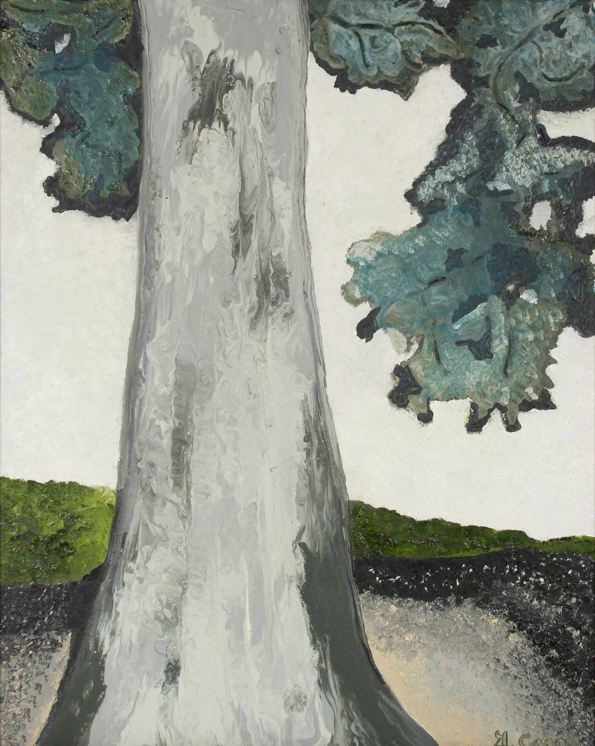 <i>Le chêne bleu or Blue Oak</i> <br>2020 Oil on Canvas<br><br>#B2197