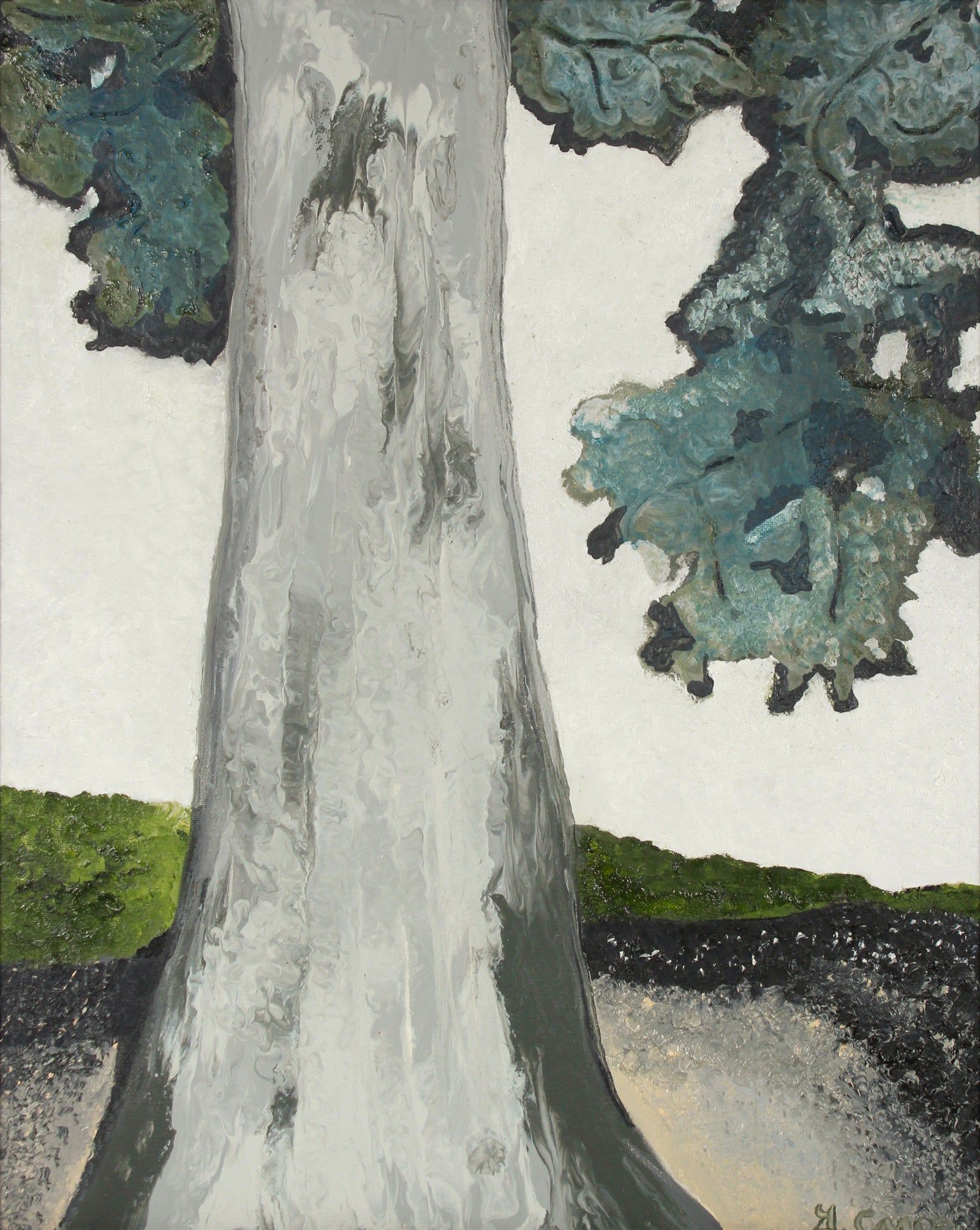 <i>Le chêne bleu or Blue Oak</i> <br>2020 Oil on Canvas<br><br>#B2197