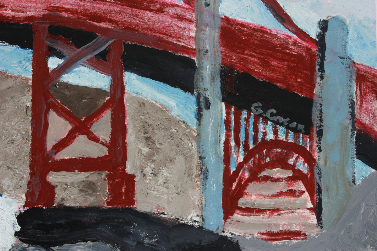 <i>Love Beach</i> <br>2020 Pencil, Chalk and Oil <br><br>#B2200