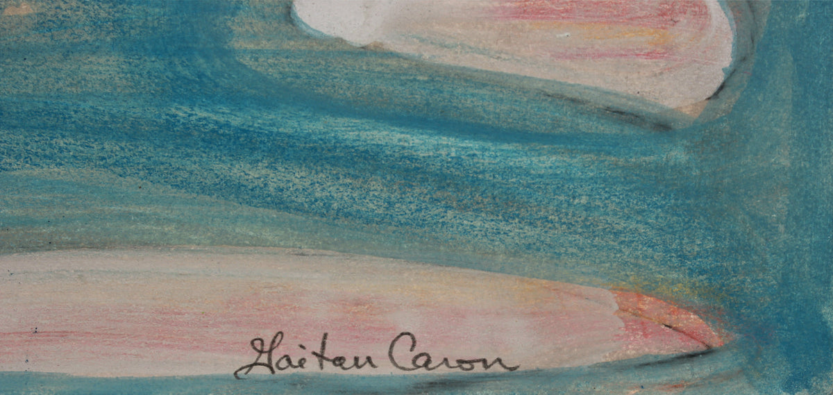 <i>Expressionist Abstraction</i> <br>2020 Pencil, Chalk and Oil <br><br>#B2208