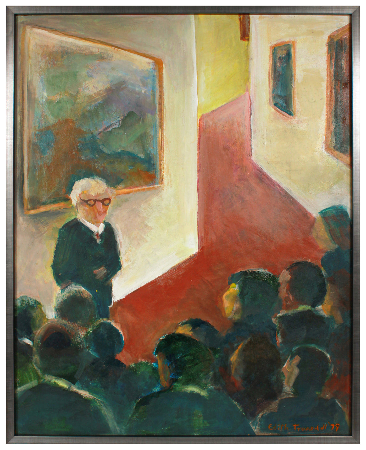 &lt;i&gt;The Docent&lt;/i&gt; &lt;br&gt;1979 Acrylic &lt;br&gt;&lt;br&gt;#B2378