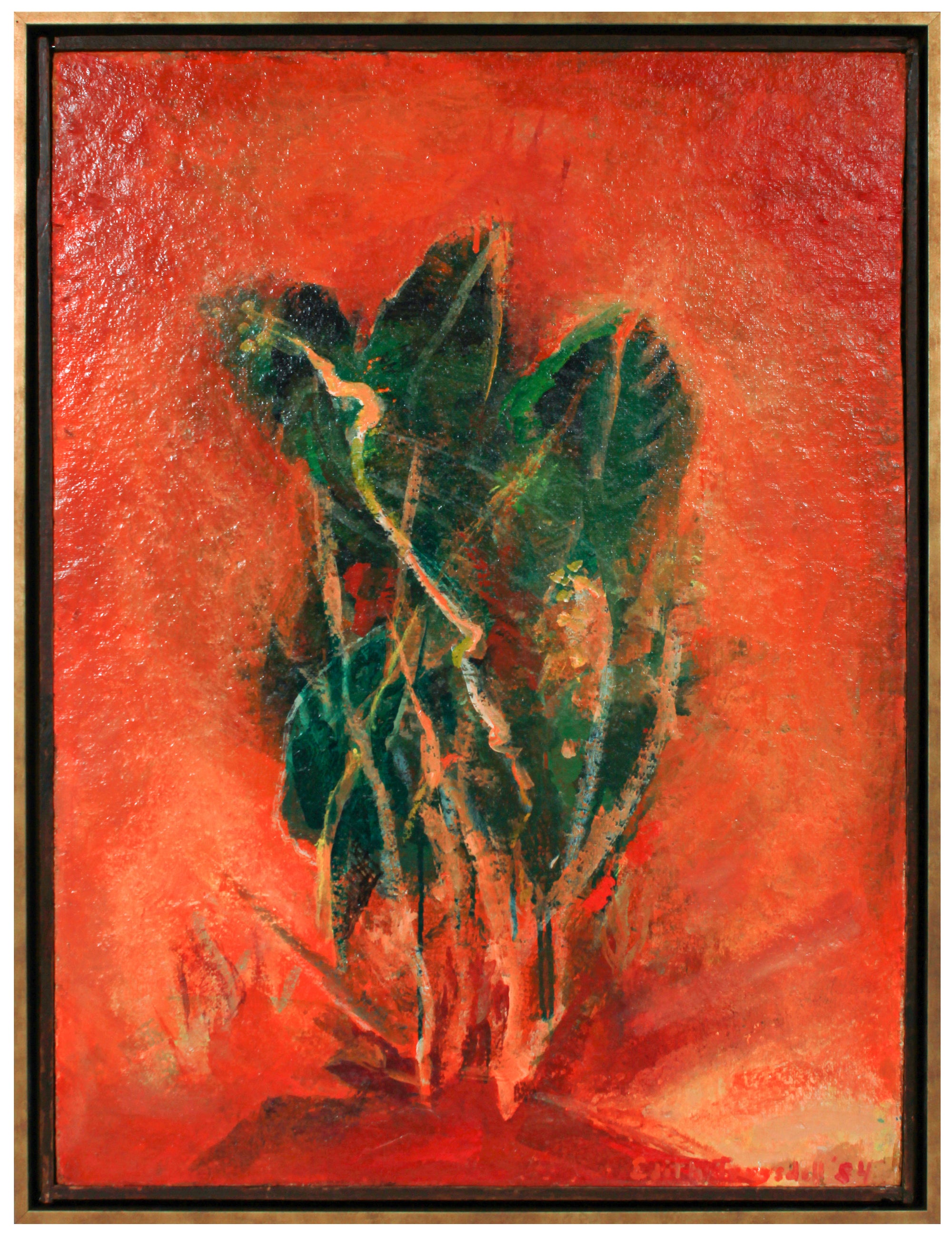 <i>Clump of Weeds</i> <br>1984 Acrylic <br><br>#B2387