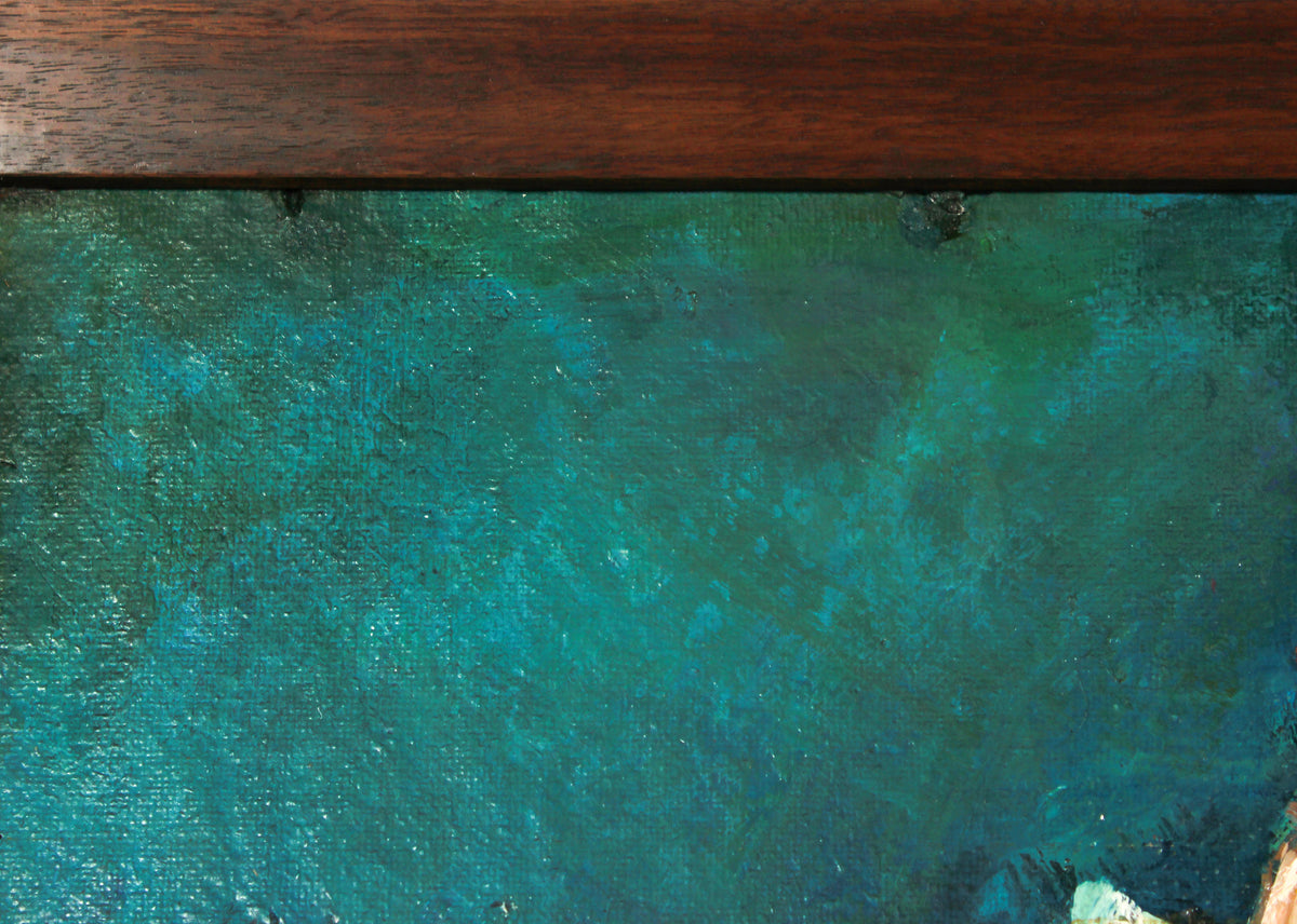 <i>Old World, New Land</i> <br>1985 Acrylic <br><br>#B2396