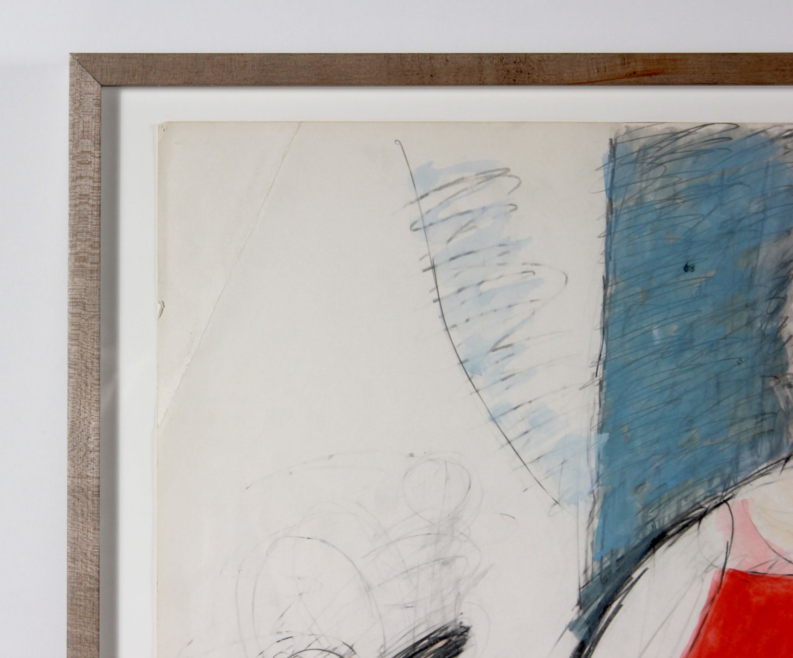 Cubist Family Scene <br>2004 Pastel & Graphite <br><br>#B2492