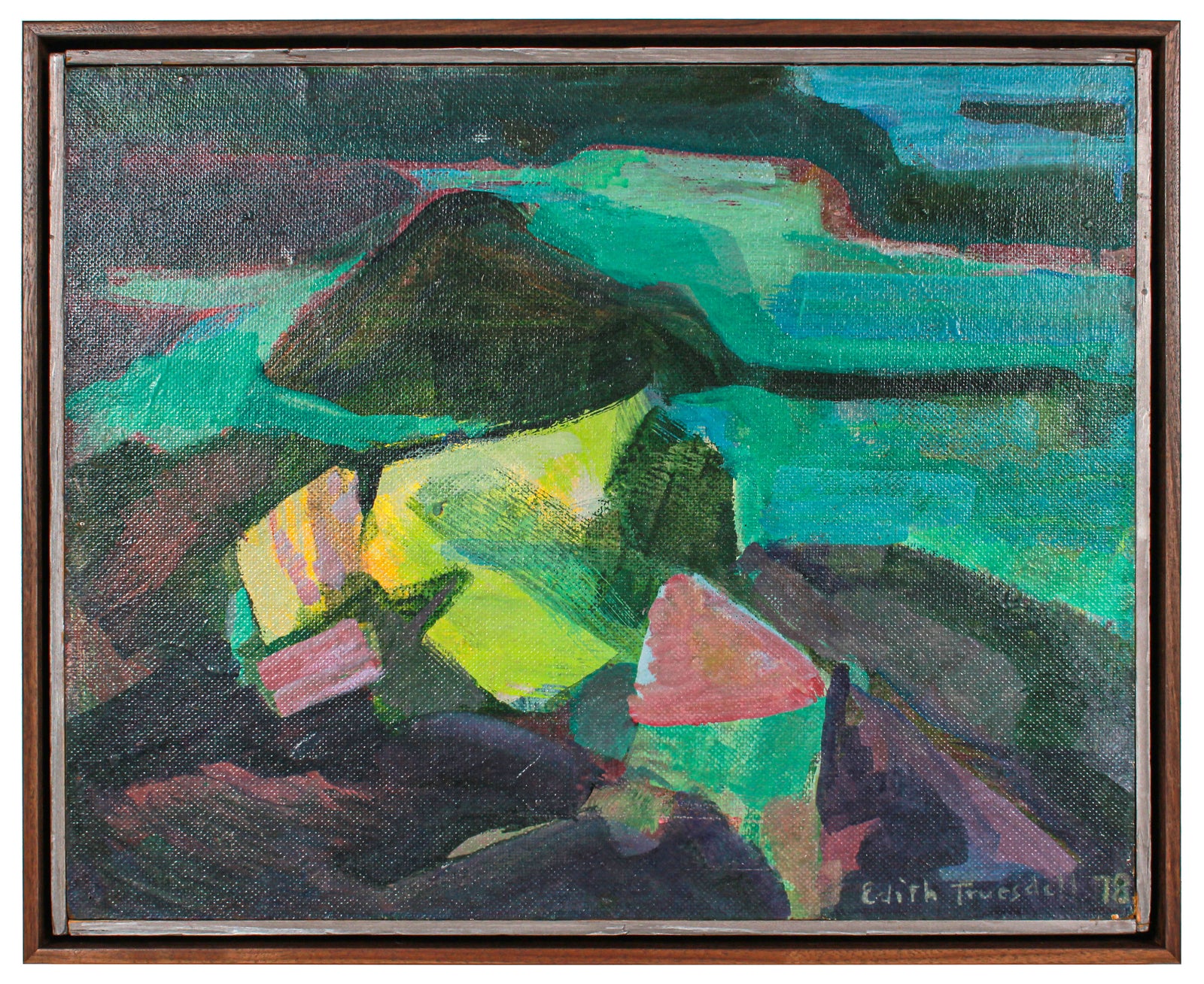 <i>Seashore Farm</i> <br>1978 Acrylic <br><br>#B2534