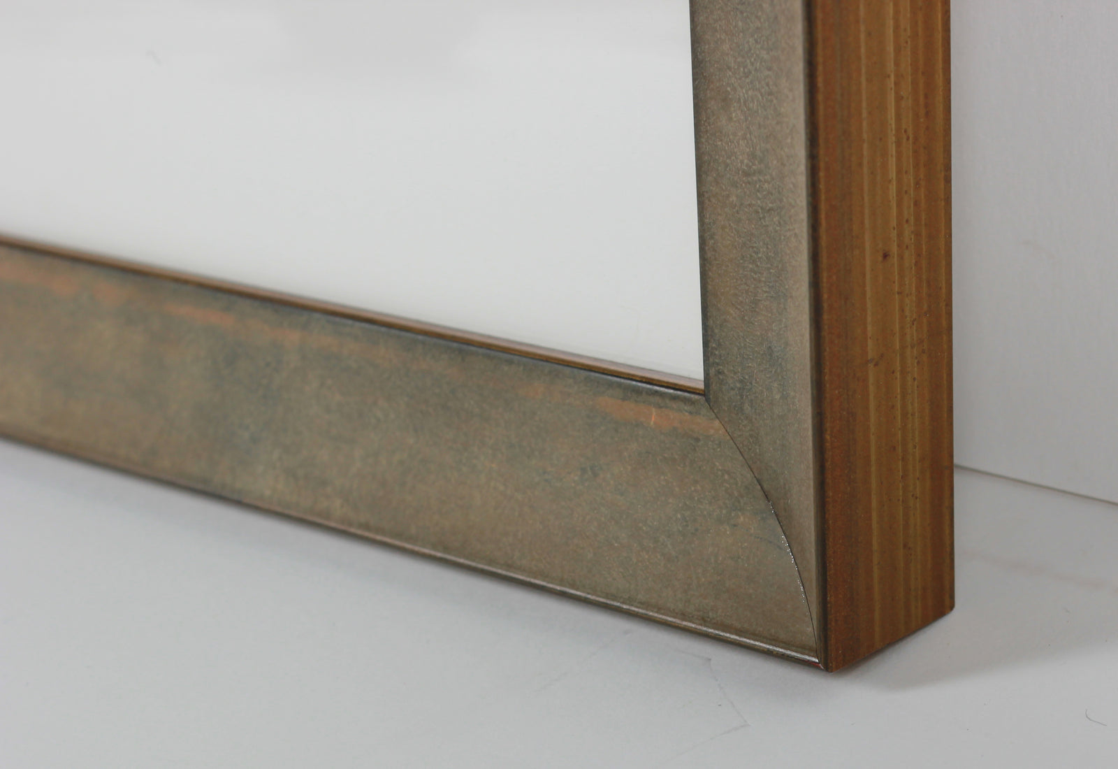 Gold & Black Brushstroke Abstract <br>20th Century Monotype <br><br>#B2665