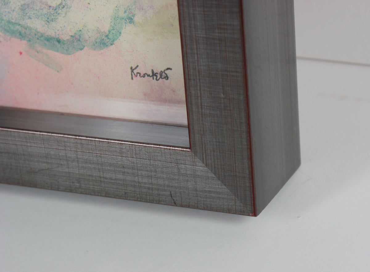 Vivid Floral Still Like <br>1960-70s Oil & Sand Mixed Media <br><br>#B2679