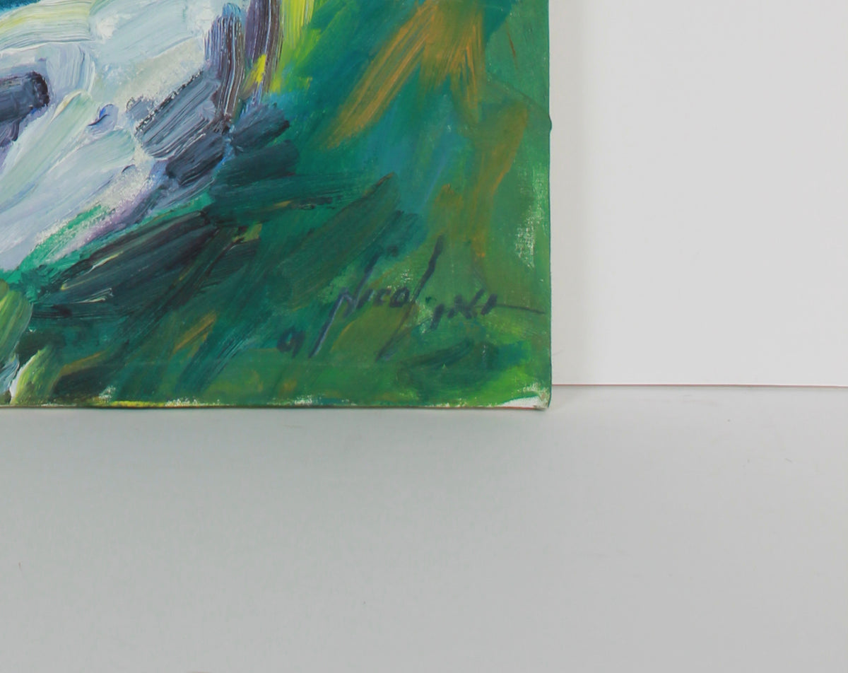 <i>Girl with Hands</i> <br>2001 Oil <br><br>#B2687