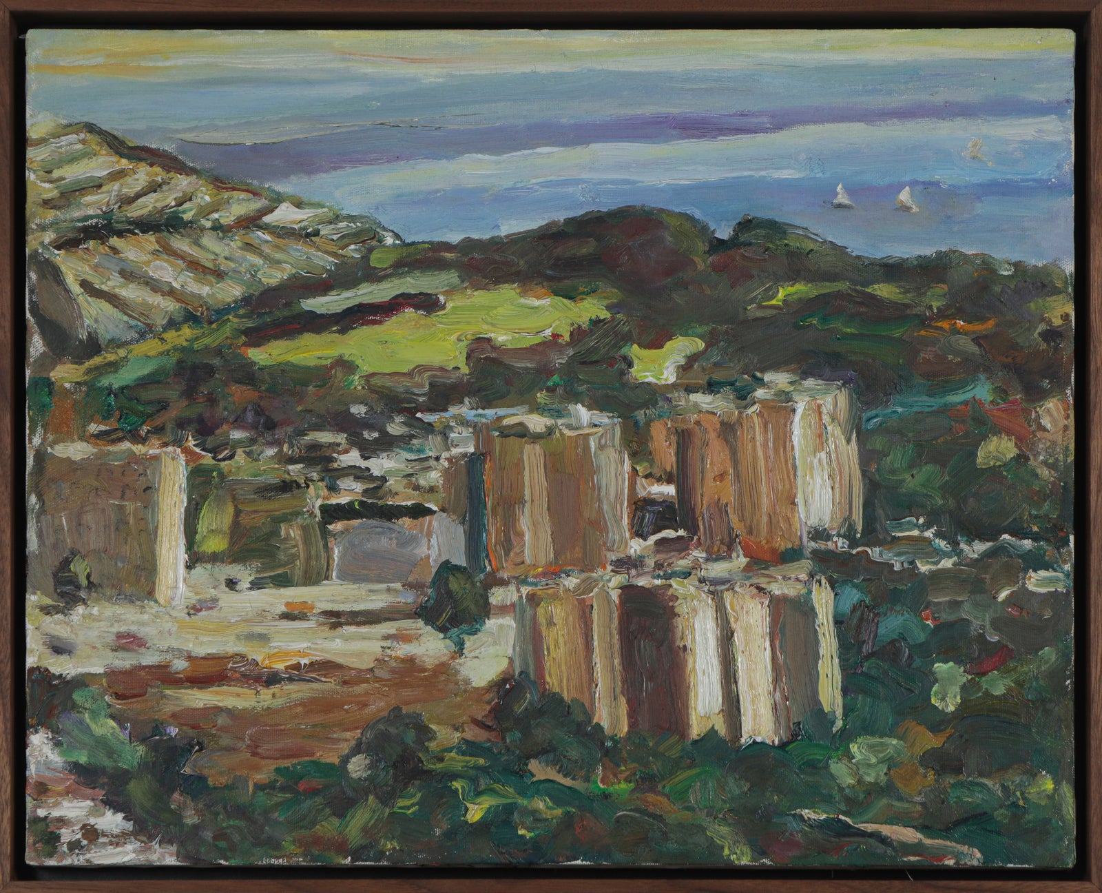 Expressionist San Francisco Scene <br>2004 Oil <br><br>#B2802