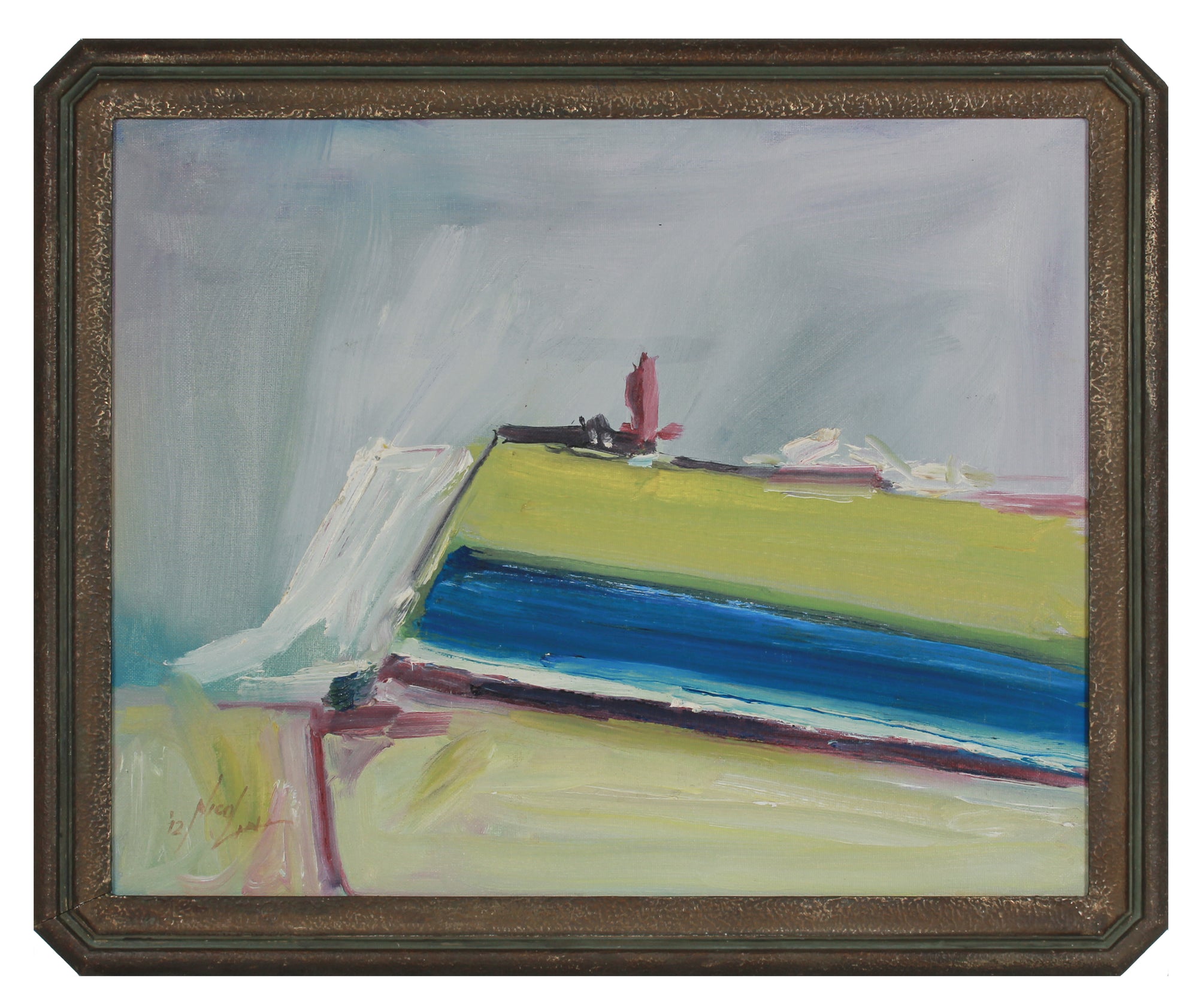 Abstracted California Landscape <br>2012 Oil  <br><br>#B2865