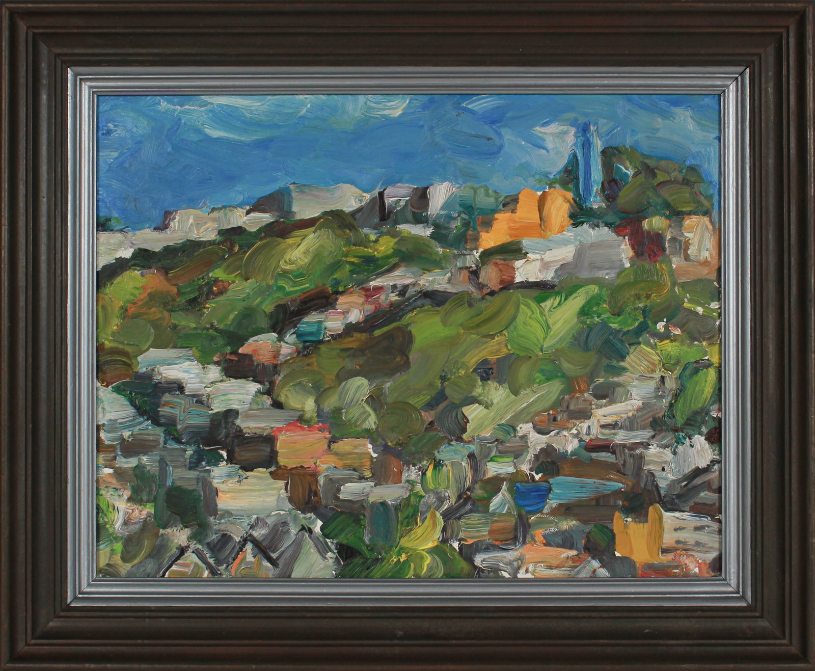 Expressionist San Francisco View <br>2008 Oil <br><br>#B2875
