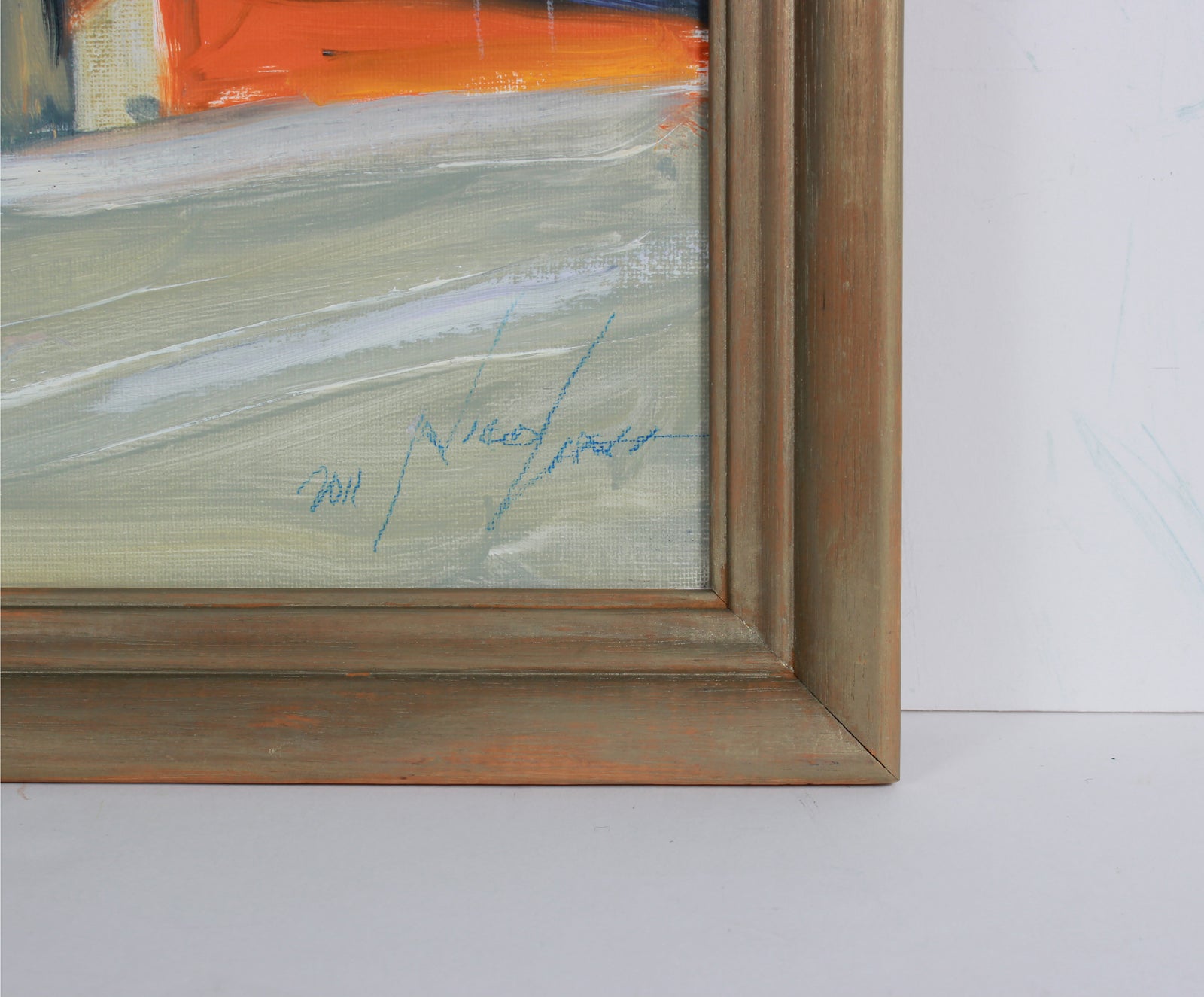 Expressionist California Freeway Scene <br>2011 Oil <br><br>#B2885